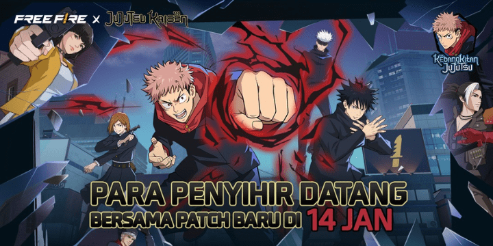 Event Kolaborasi Jujutsu Kaisen x Free Fire, Panduan Lengkap Menguasai Domain Expansion di Bermuda