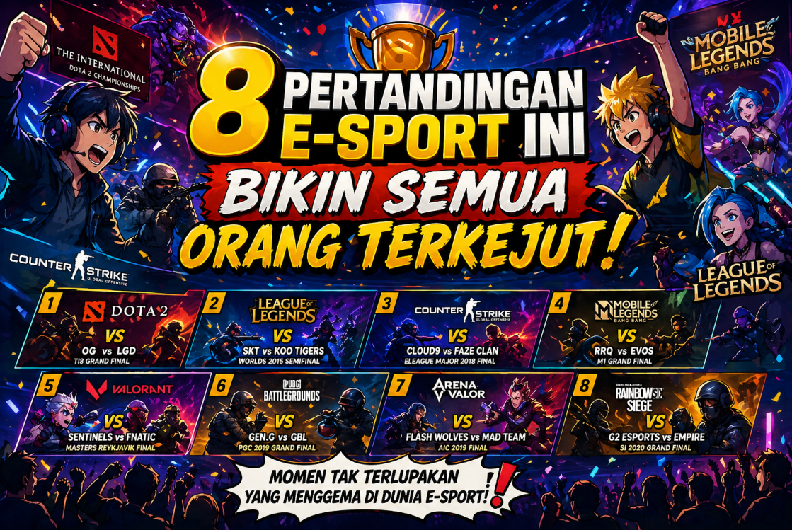 8 Pertandingan E-Sport Ini