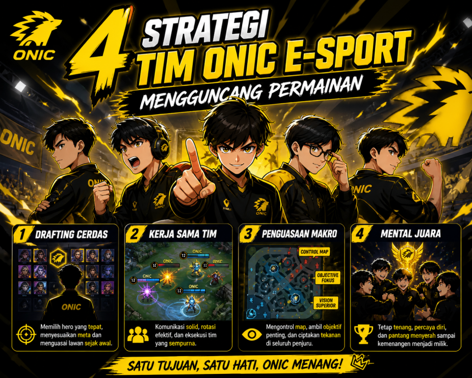 4 Strategi Tim Onic E-Sport