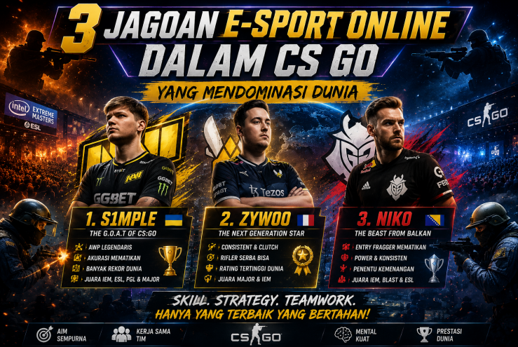 3 Jagoan E-Sport Online