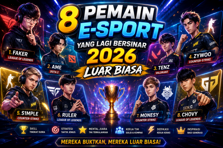 8 Pemain E-Sport