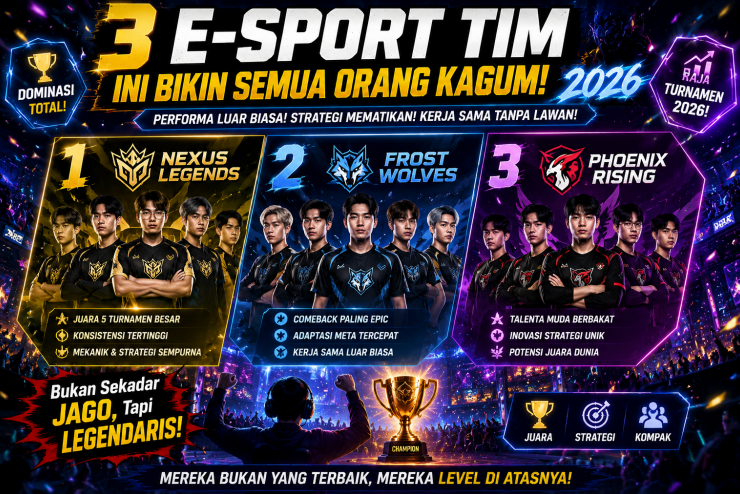 3 E-Sport Tim Ini Bikin Semua