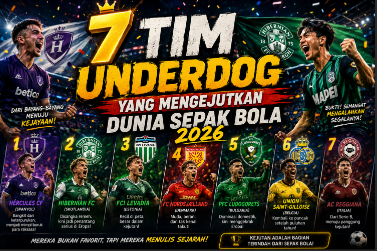 7 Tim Underdog yang Mengejutkan