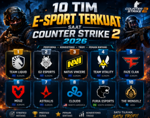 10 Tim E-Sport Terkuat