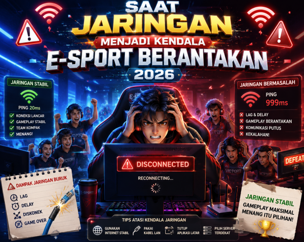 Saat Jaringan Menjadi Kendala E-Sport