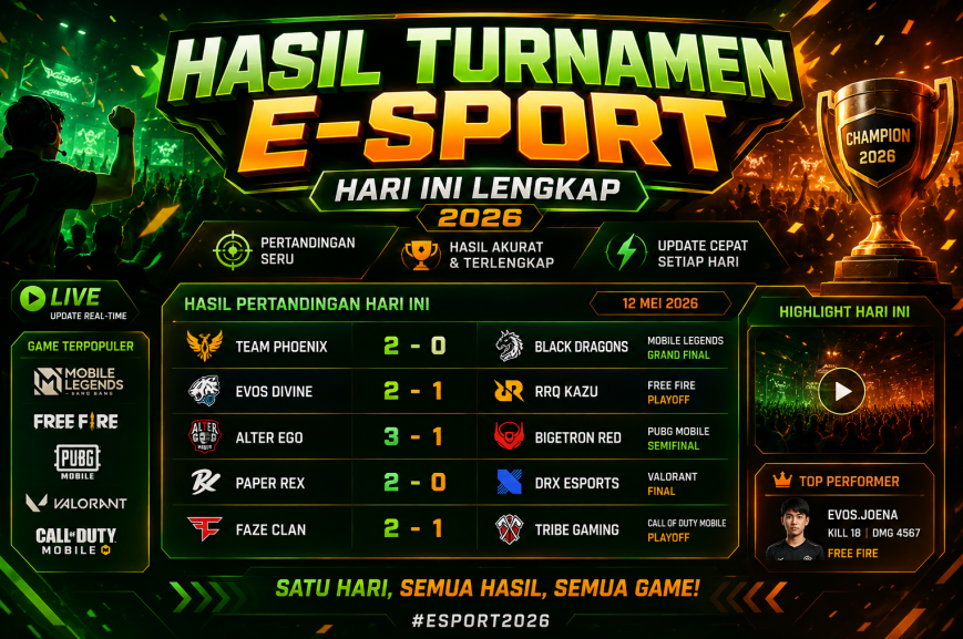 Hasil Turnamen E-Sport