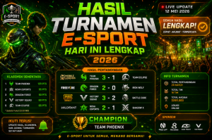 Hasil Turnamen E-Sport
